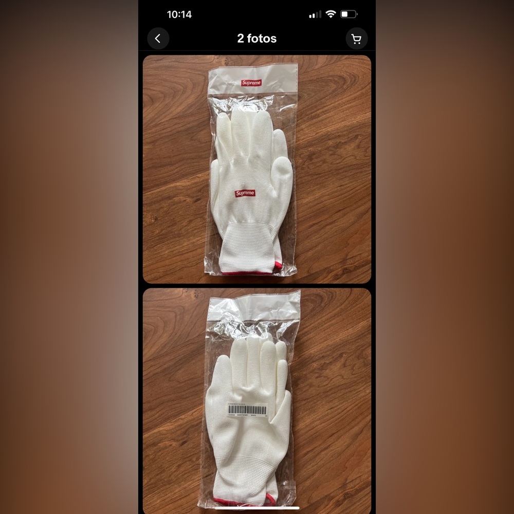 SUPREME rubberized gloves 1 pair NWOT - Picture 5 of 6